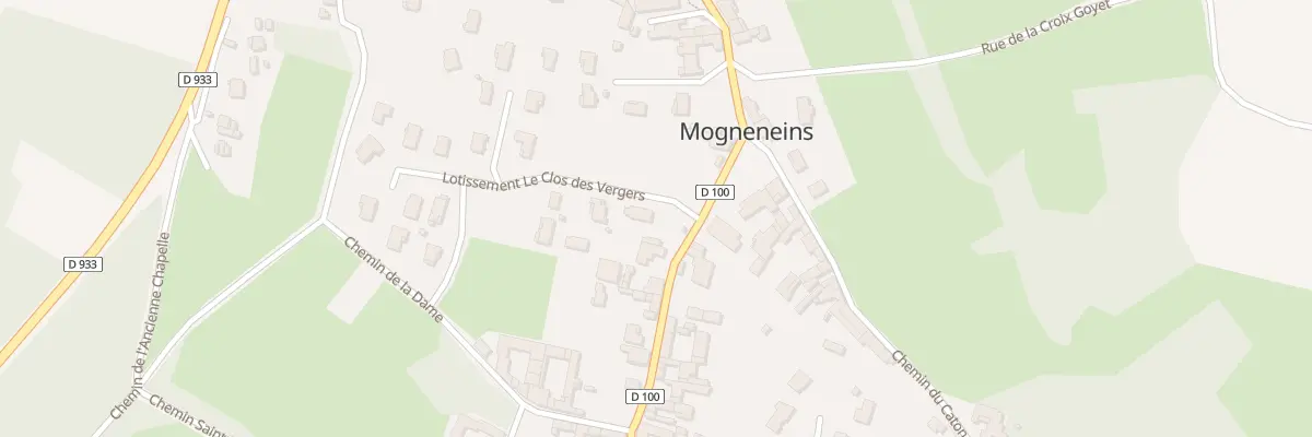 Plan du 1 Lot le Clos des Vergers à Mogneneins