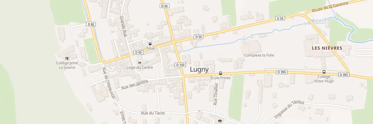 Plan du 35 Rue du 19 Mars 1962 à Lugny