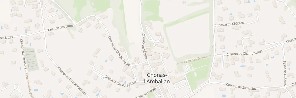 Plan du 5001 Che de l’Eglise à Chonas-l’Amballan