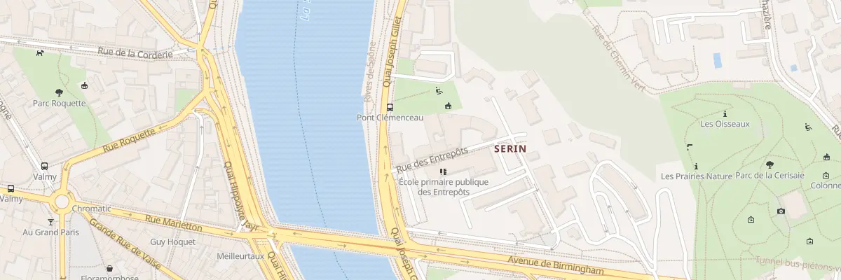Plan du 3 Rue des Entrepôts à Lyon 4e Arrondissement