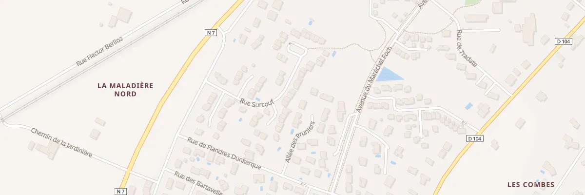 Plan du 8 Rue surcouf à Loriol-sur-Drôme
