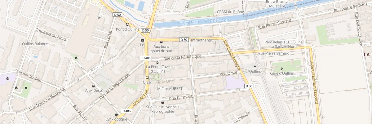 Plan du 19 Rue de la République à Oullins-Pierre-Bénite