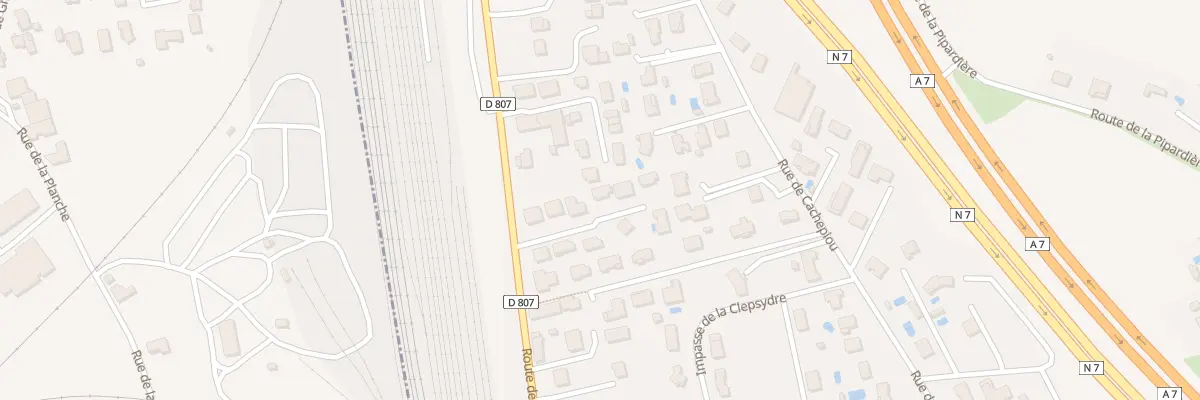 Plan du 69 Rte de Marseille à Chanas