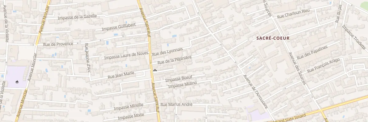 Plan du 18 Rue de la Pépinière à Avignon