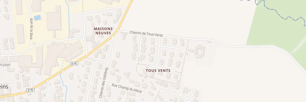 Plan du 2 Rue des Prés de Mâtre à Chaleins
