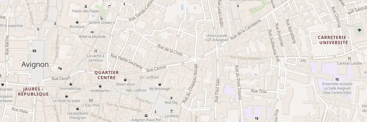 Plan du 49 Rue Carnot à Avignon