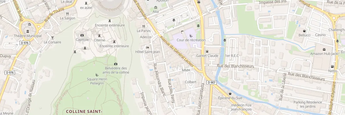 Plan du 9 Av Gal Leclerc à Orange