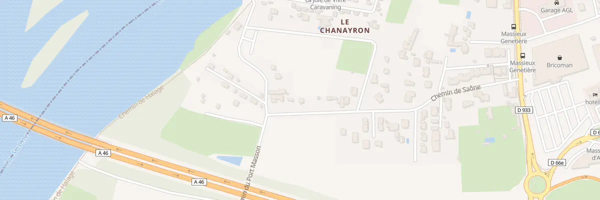 Plan du 426A Che de Saône à Massieux