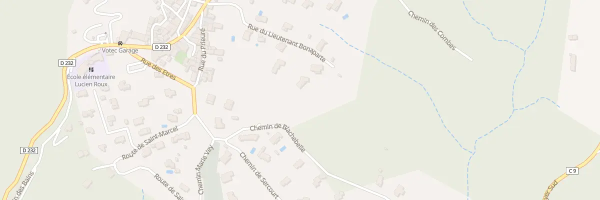 Plan du 55 Che de Blache Belle à Saint-Georges-les-Bains