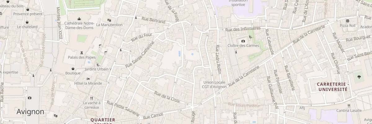 Plan du 12 Rue Saluces à Avignon