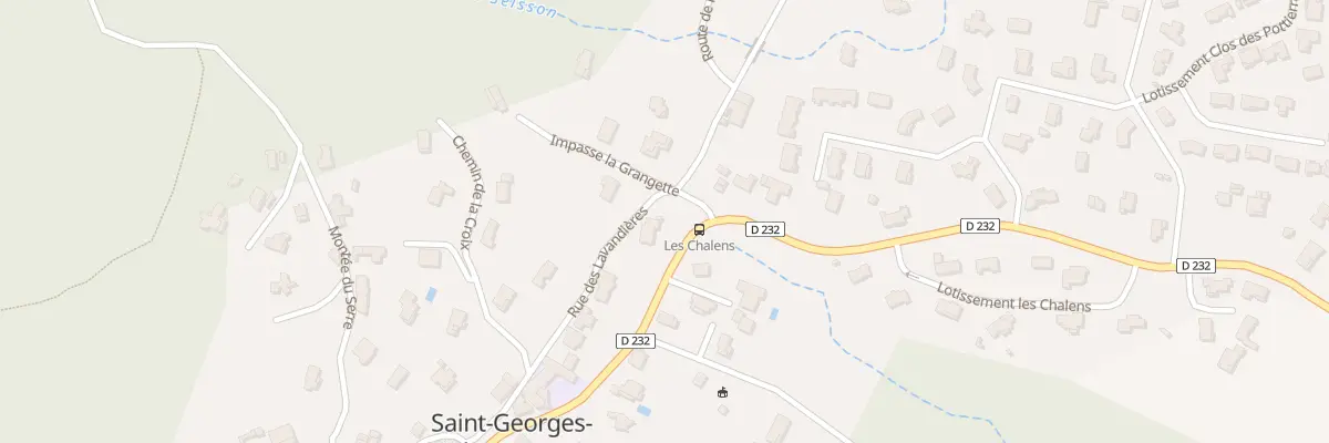 Plan du 10 Rue des Lavandieres à Saint-Georges-les-Bains