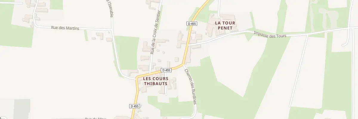 Plan du 5028 Les Cours Thibauts à Péronne