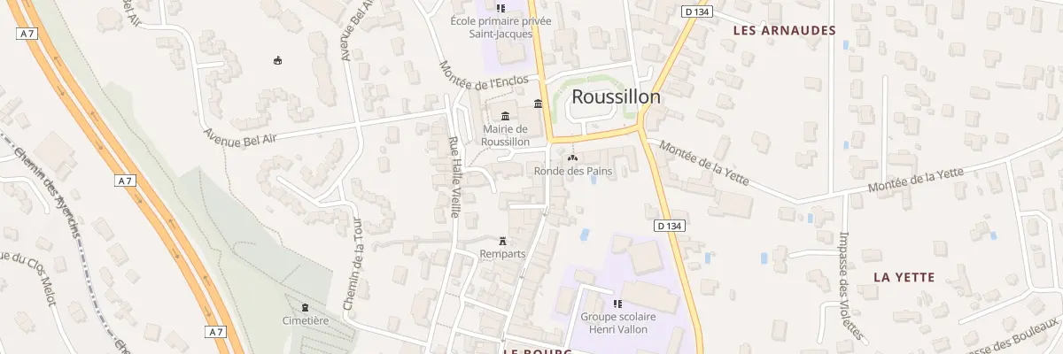 Plan du 4 Gr Grande Rue à Roussillon
