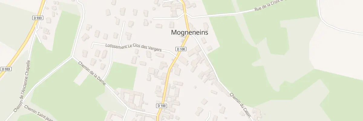 Plan du 63 Rue de la Principaute de Dombe à Mogneneins