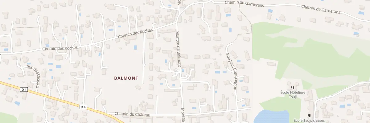 Plan du 244 Mte Balmont à Reyrieux