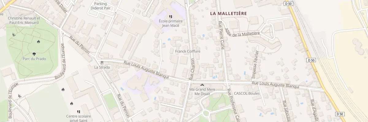 Plan du 74 Rue Charton à Oullins-Pierre-Bénite