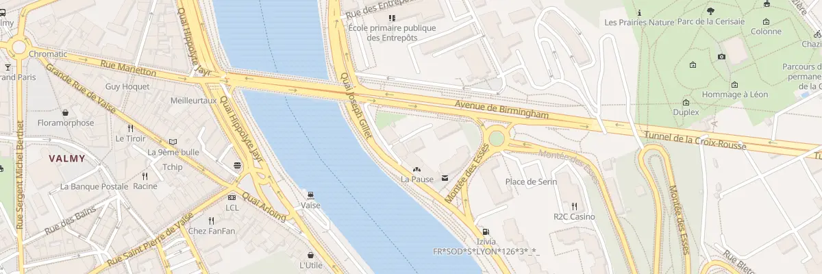 Plan du 23 Quai Joseph Gillet à Lyon 4e Arrondissement