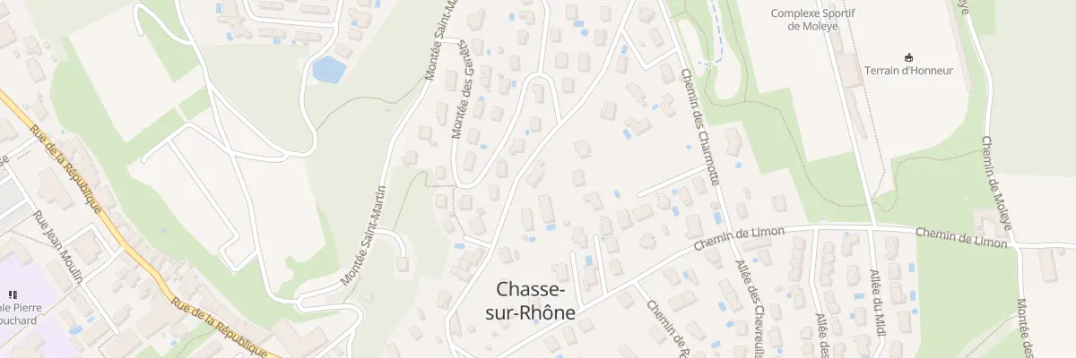 Plan du 317 Che des Roches à Chasse-sur-Rhône