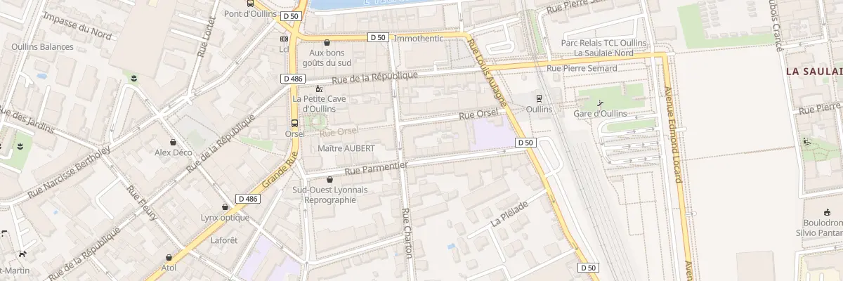 Plan du 9 Rue Parmentier à Oullins-Pierre-Bénite