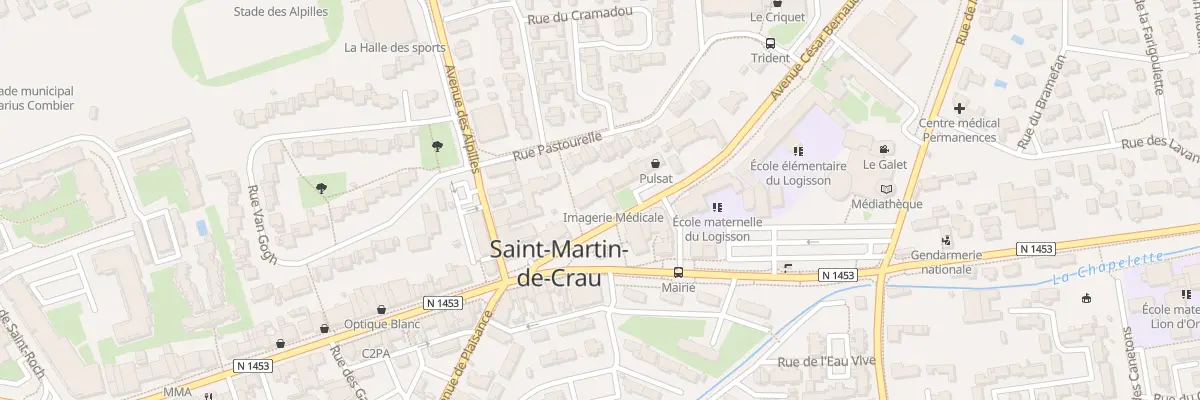 Plan du 2B Pl du Doc Joseph Bagnaninchi à Saint-Martin-de-Crau