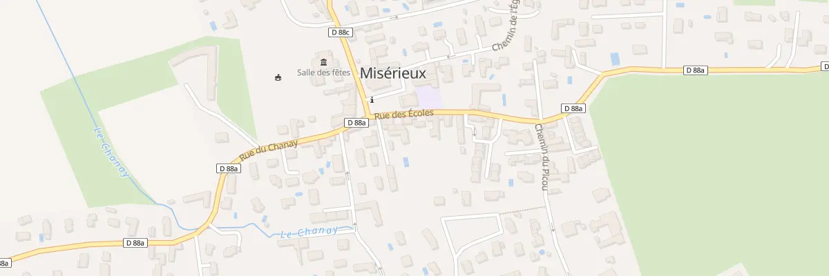 Plan du 68 Rue des Ecoles à Misérieux