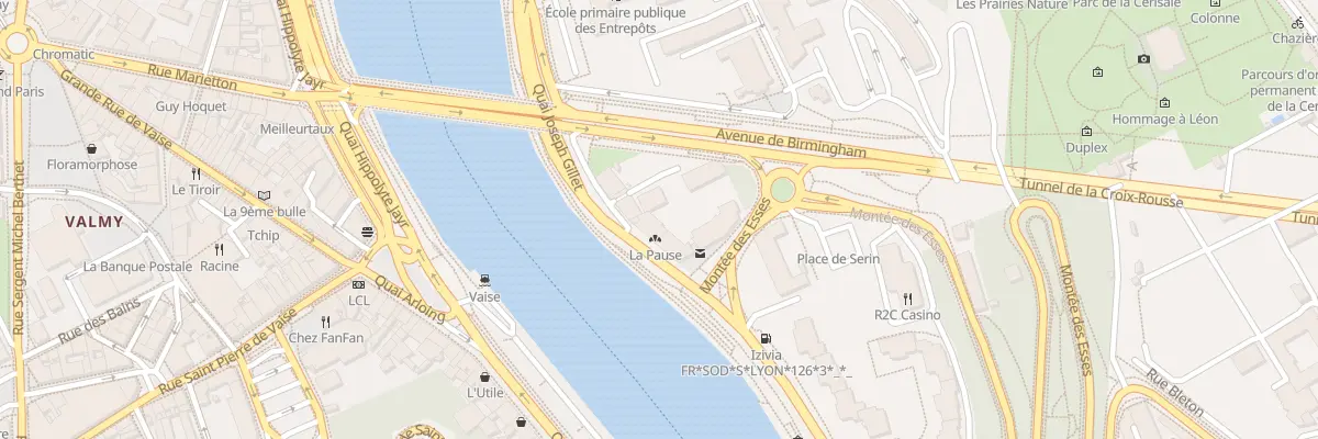 Plan du 21 Quai Joseph Gillet à Lyon 4e Arrondissement