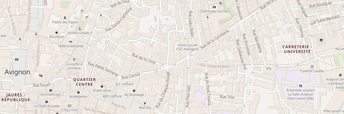 Plan du 6 Rue de l’Oriflamme à Avignon