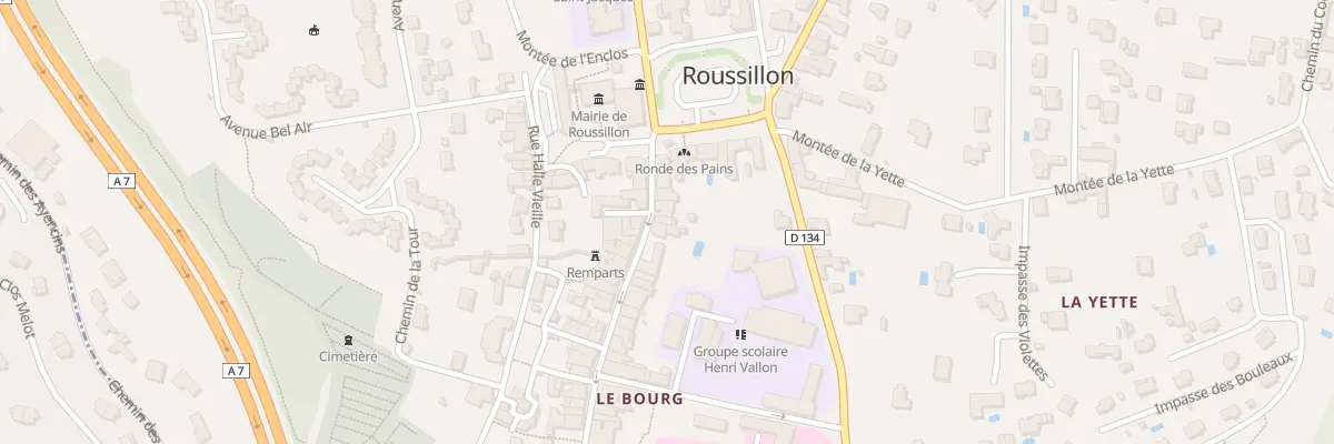 Plan du 5B Grande Rue à Roussillon