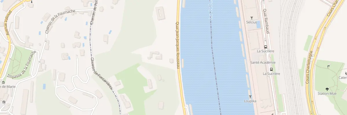 Plan du 29B Quai J J Rousseau à La Mulatière