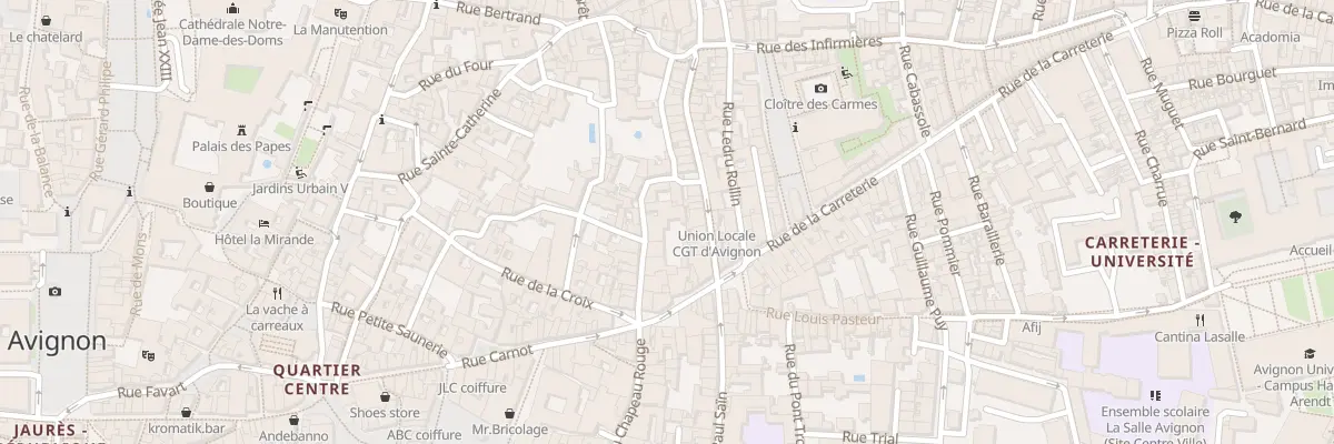 Plan du 16 Rue de l’Oriflamme à Avignon