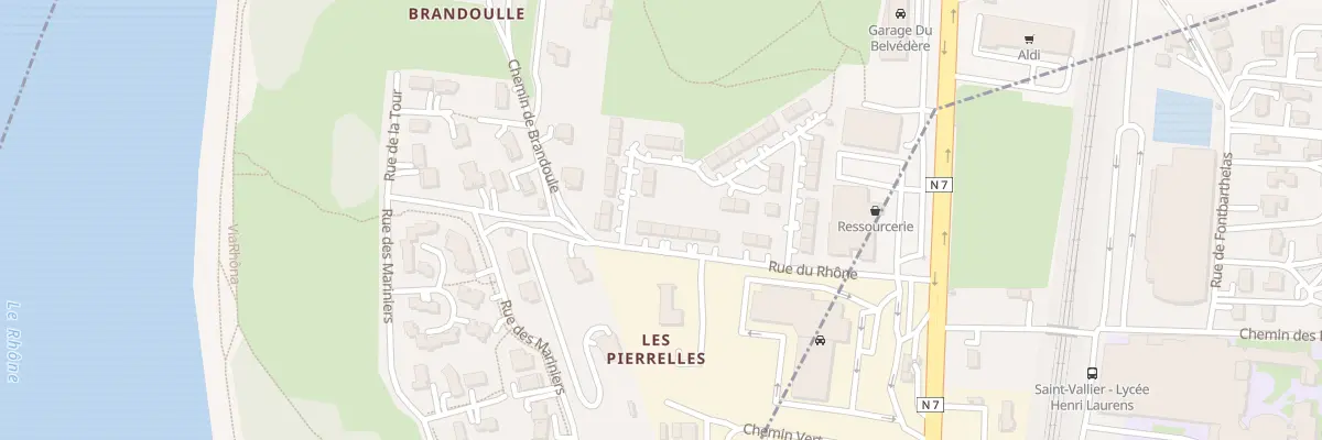 Plan du 214 Rue du Rhône à Laveyron