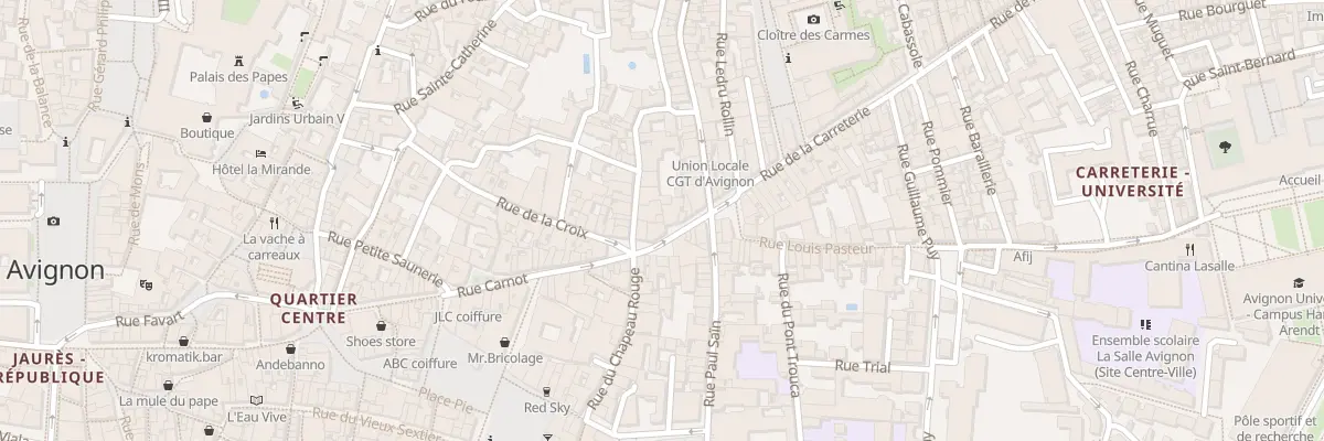 Plan du 6B Rue de l’Oriflamme à Avignon