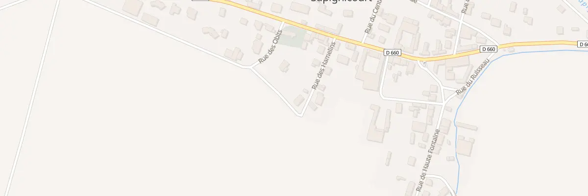 Plan du 1 Rue des Hamelins à Sapignicourt
