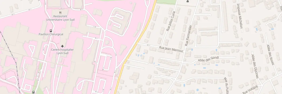 Plan du 15 Rue Jean Mermoz à Oullins-Pierre-Bénite