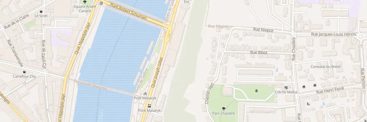 Plan du 50B Quai Joseph Gillet à Lyon 4e Arrondissement