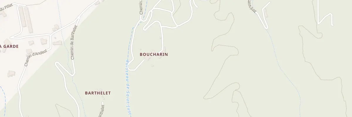 Plan du 425 Che de Boucharin à Tournon-sur-Rhône