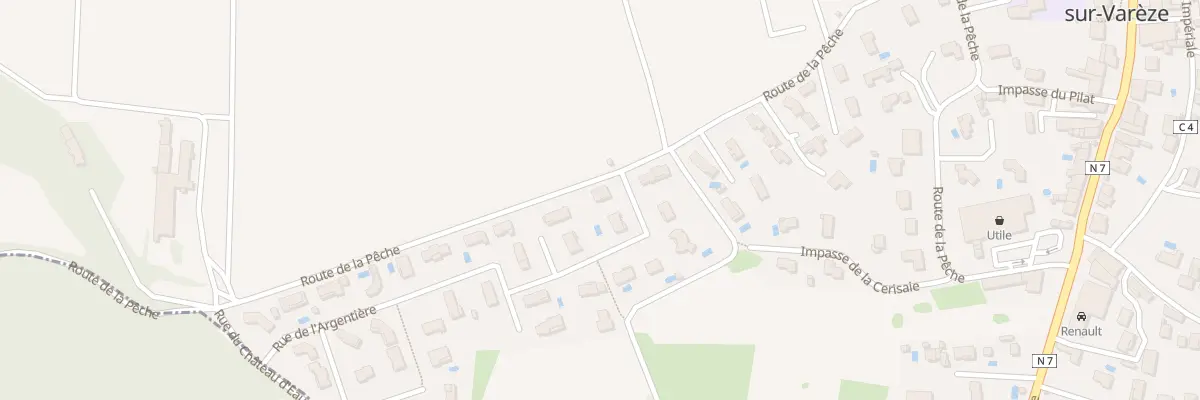 Plan du 18 Rue de l’Argentière à Auberives-sur-Varèze