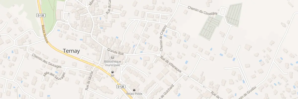 Plan du 52 Grande Rue à Ternay