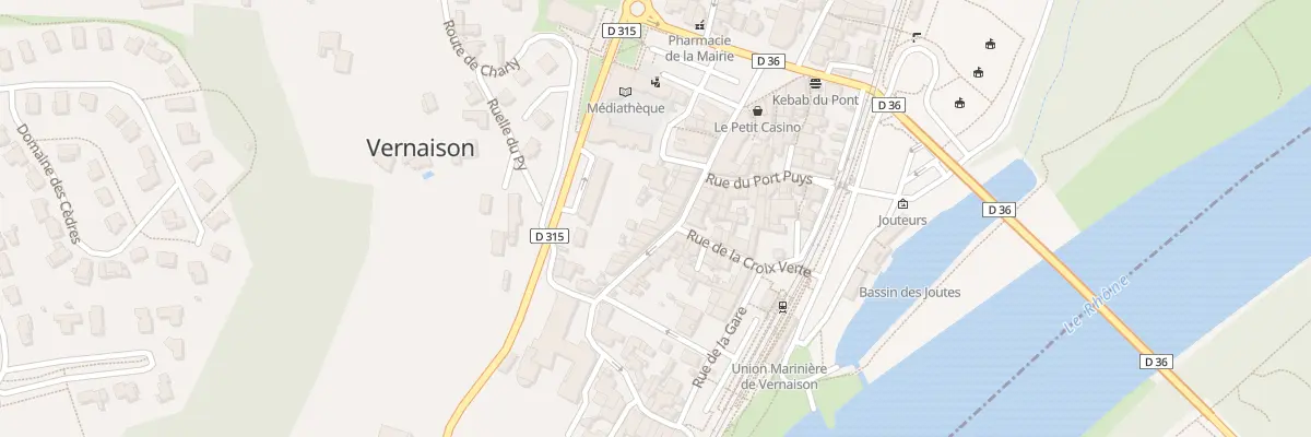 Plan du 92 Gr Gde Rue à Vernaison