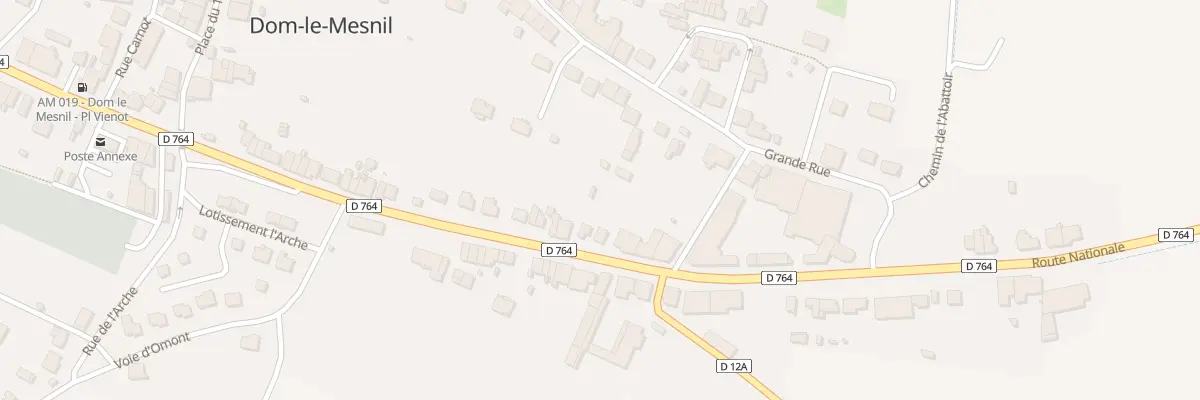 Plan du 24T Rte Nationale à Dom-le-Mesnil