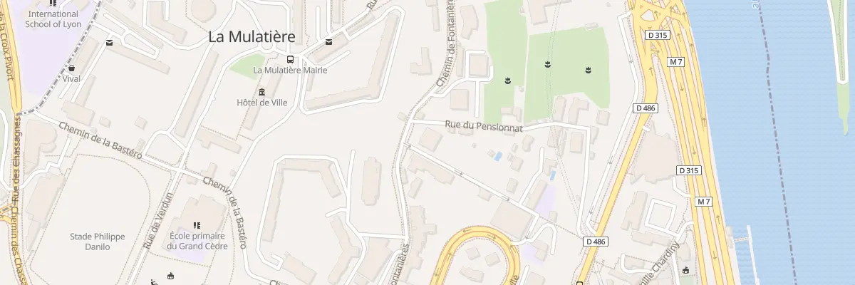 Plan du 265 Che de Fontanières à La Mulatière