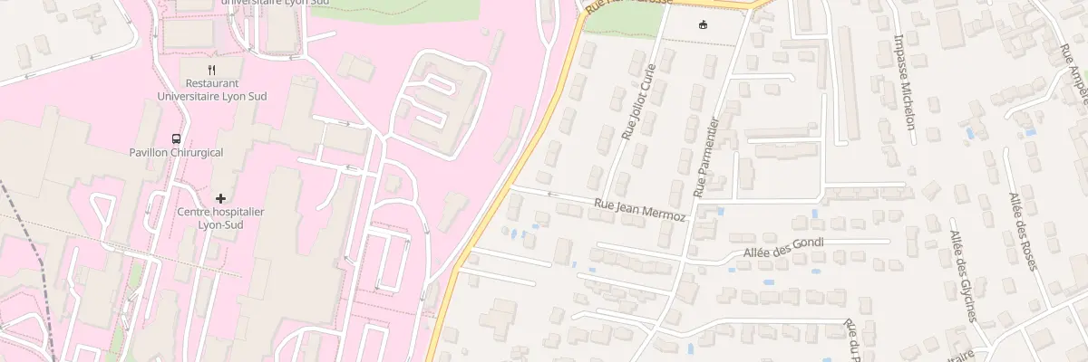 Plan du 14 Rue Jean Mermoz à Oullins-Pierre-Bénite