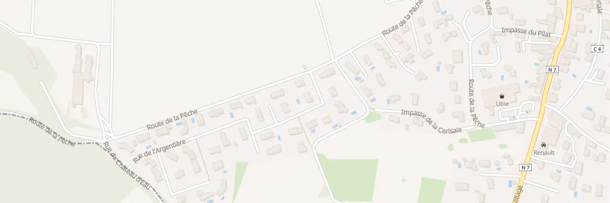 Plan du 30 Rue de l’Argentière à Auberives-sur-Varèze