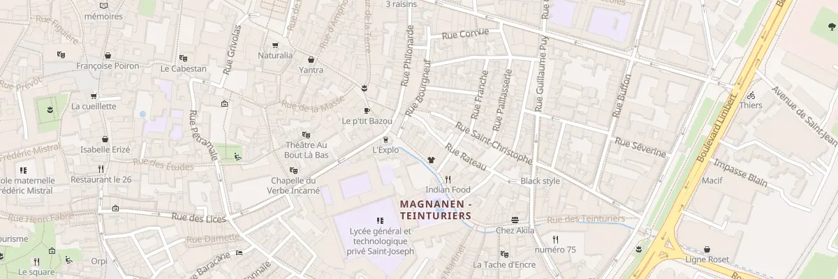 Plan du 11 Rue des Teinturiers à Avignon