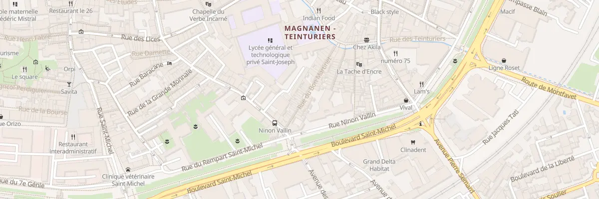 Plan du 36 Rue Bon Martinet à Avignon