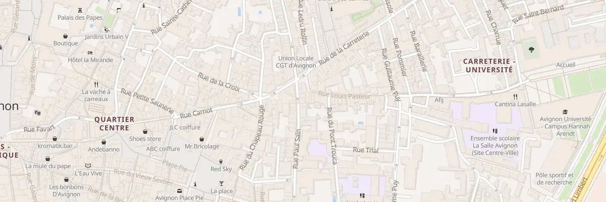 Plan du 7 Rue Paul Saïn à Avignon