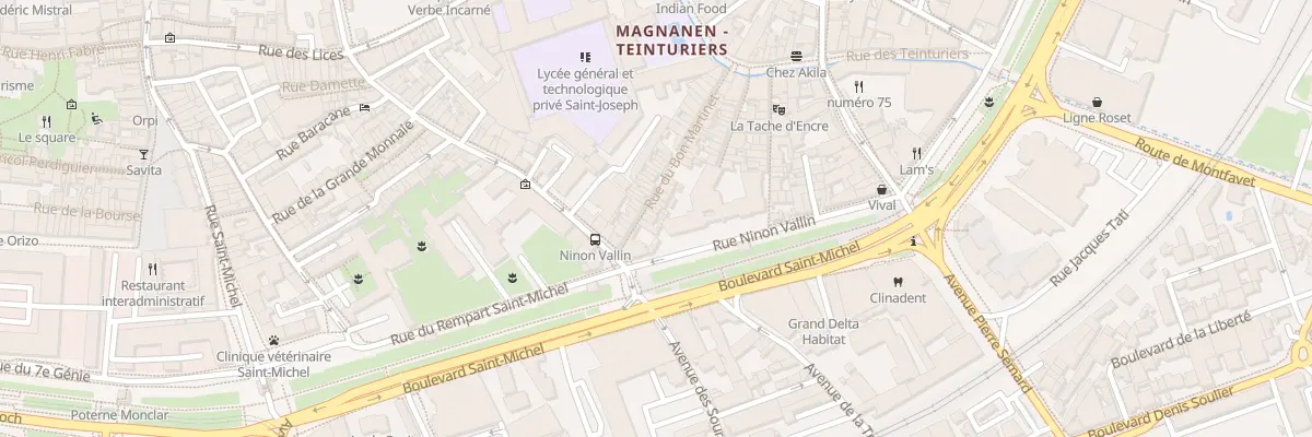 Plan du 27 Rue Bon Martinet à Avignon