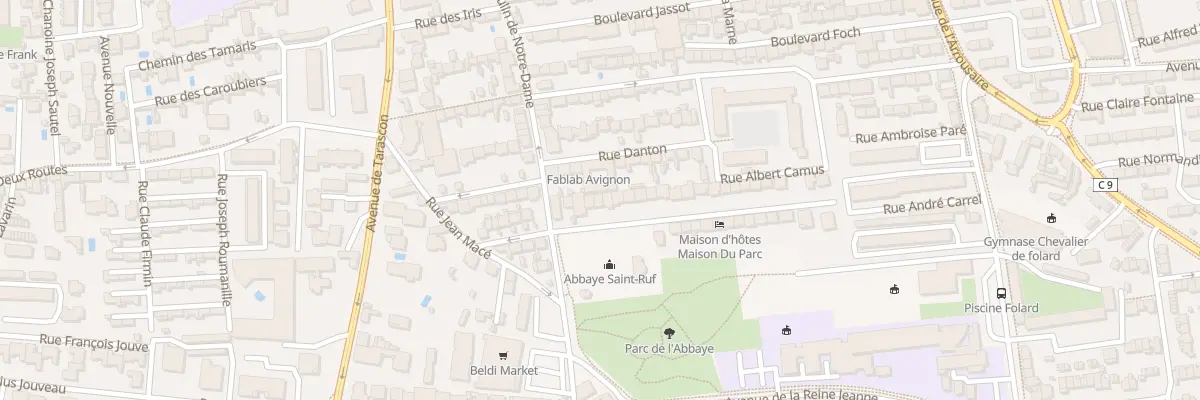 Plan du 7 Bd Roux Renard à Avignon