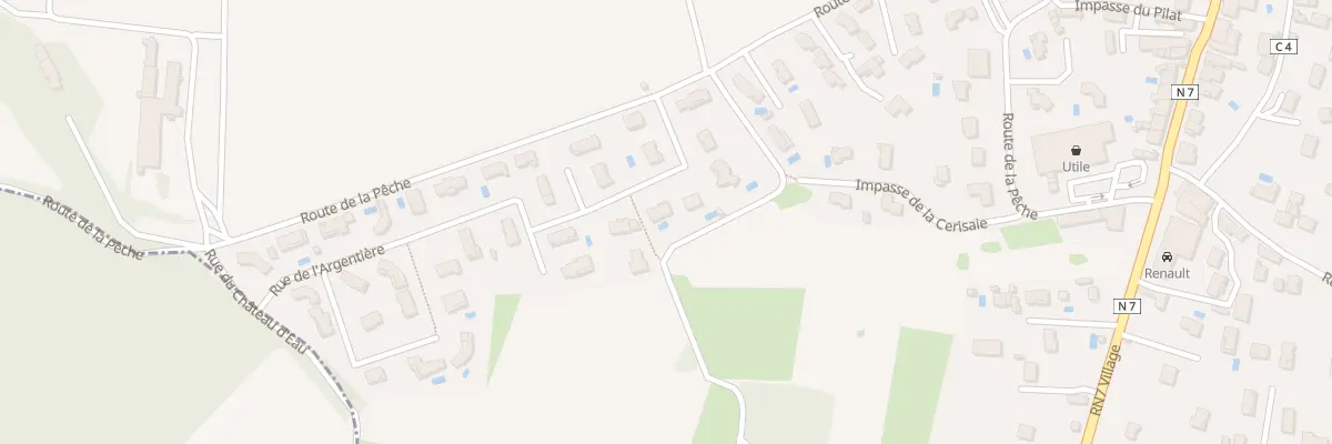 Plan du 93 Rue de l’Argentière à Auberives-sur-Varèze