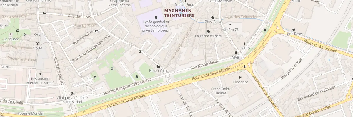 Plan du 23 Rue Bon Martinet à Avignon